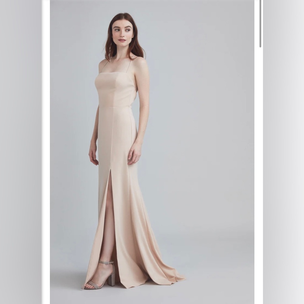 Never worn Amsale Scout Bridesmaid dress, size 6 in New Ice